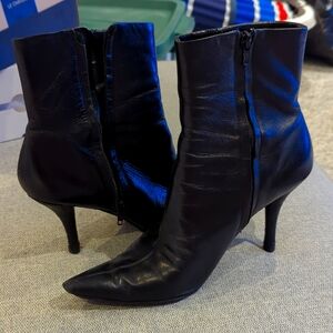 Nine West Black Heeled Boots